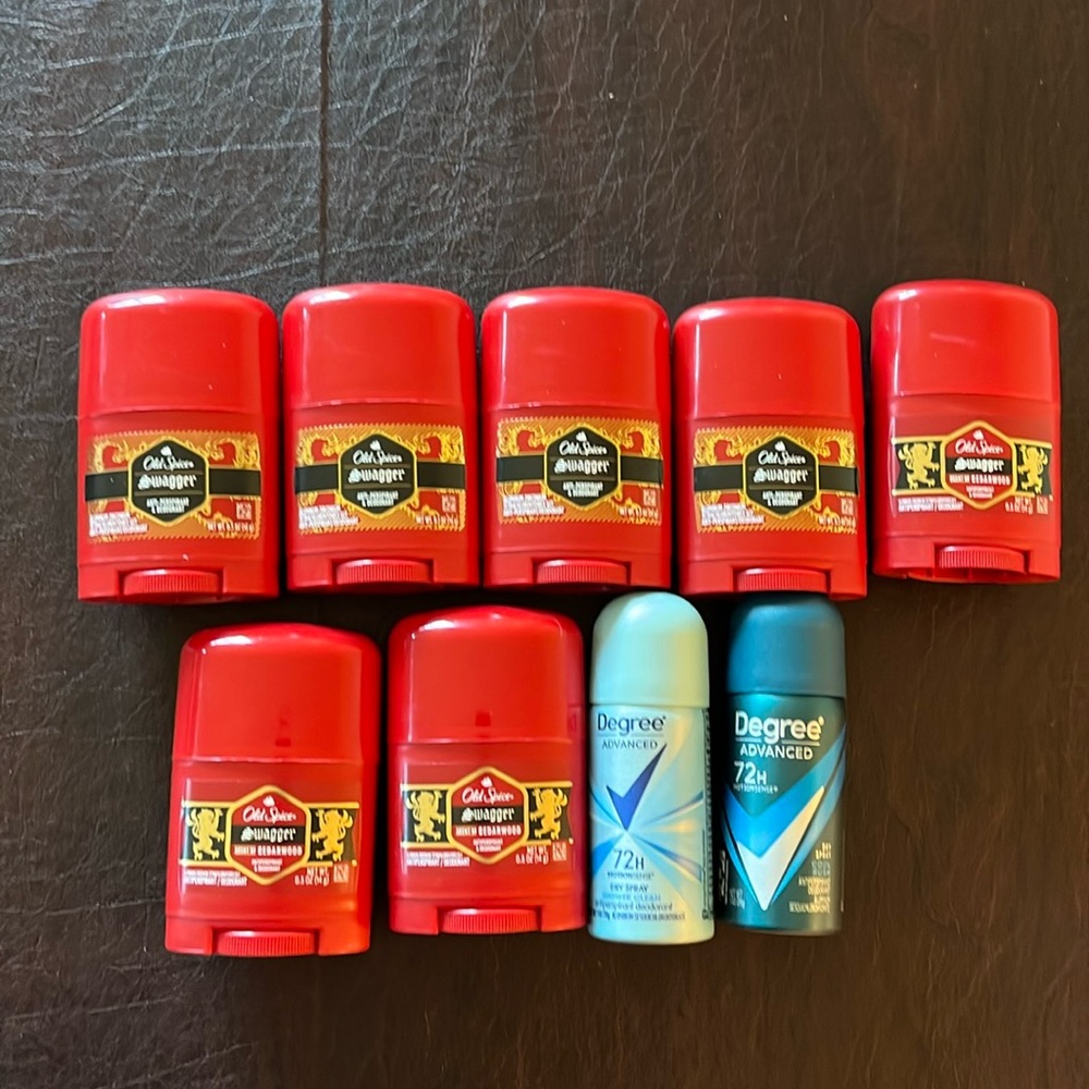 Bundle of 9 NEW NEVER USED Old Spice and Degree Travel Sized Anti-Perspi…